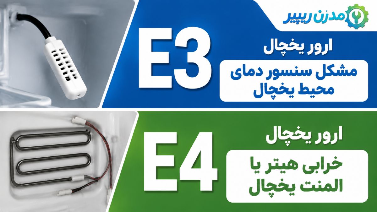 ارور E3 و E4 یخچال وستینگهاوس